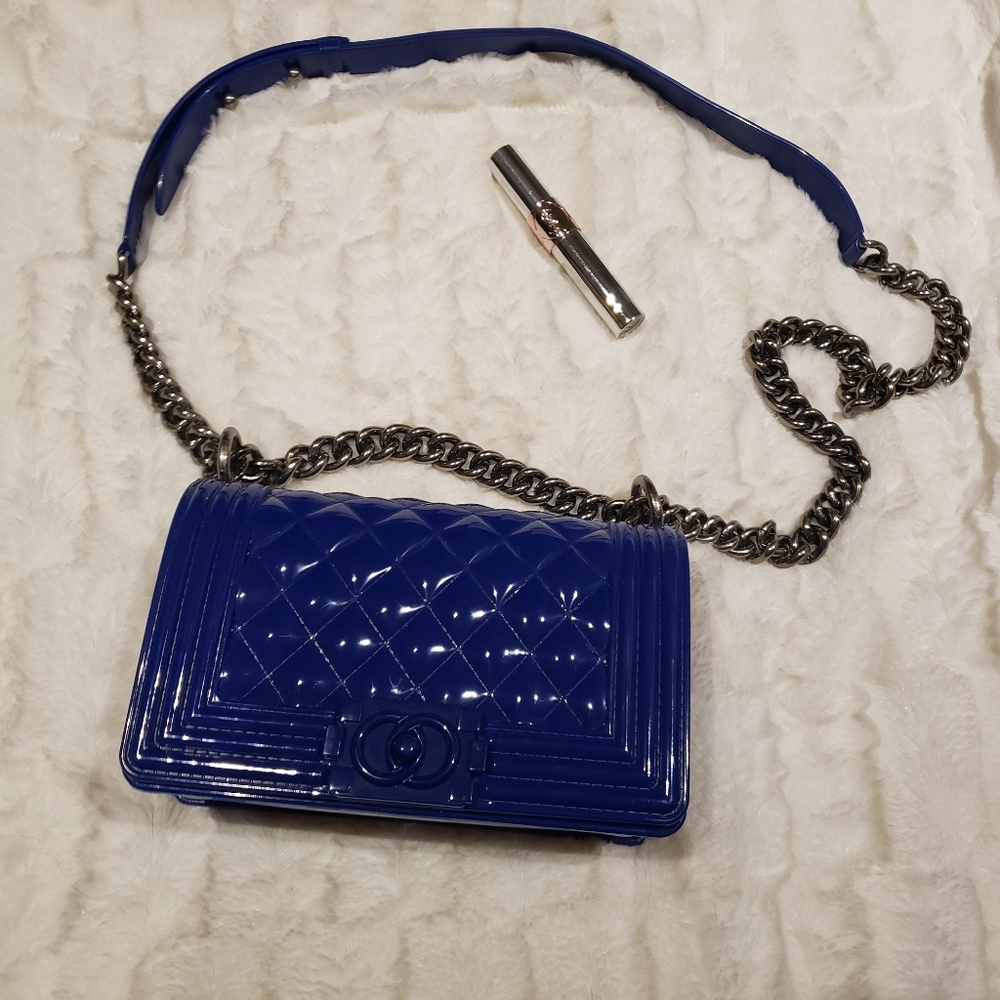 toyboy jelly bag with silver chain